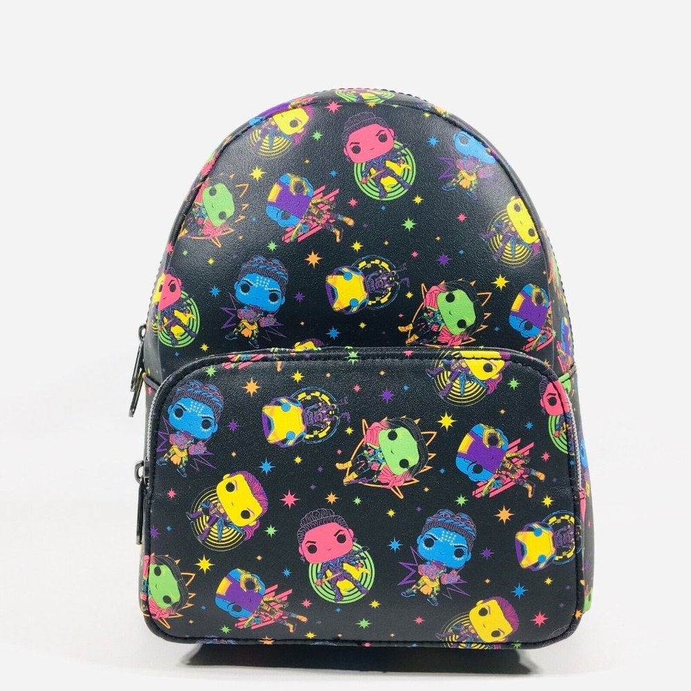 Funko Marvel Infinity Saga Woman Black Light Neon Print 11.5" Mini Backpack - Picture 4 of 14